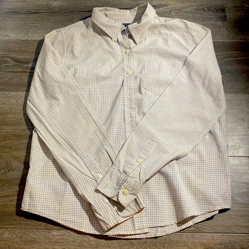 Abercrombie&Fitch Blue and Yellow Plaid Button Up